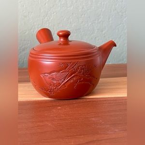 Clay Mini teapot With Stamp 5x3 Inches
